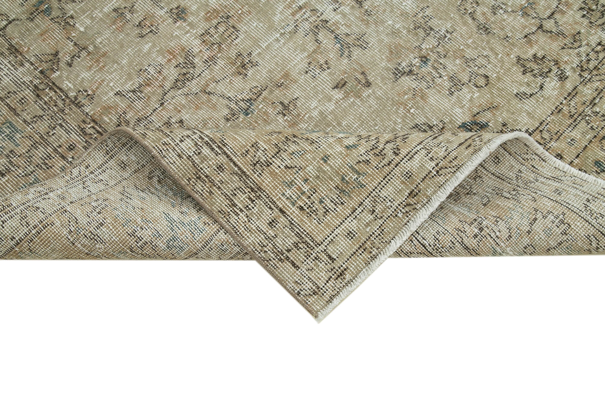 Handmade Wool Area Rug | Durable Cotton Weave, Neutral Beige Rug for Living Room