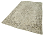 Handmade Wool Area Rug | Durable Cotton Weave & Soft Wool Carpet in Beige