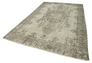 Handmade Wool Area Rug | Traditional Hand Knotted Vintage Cotton Rug Beige