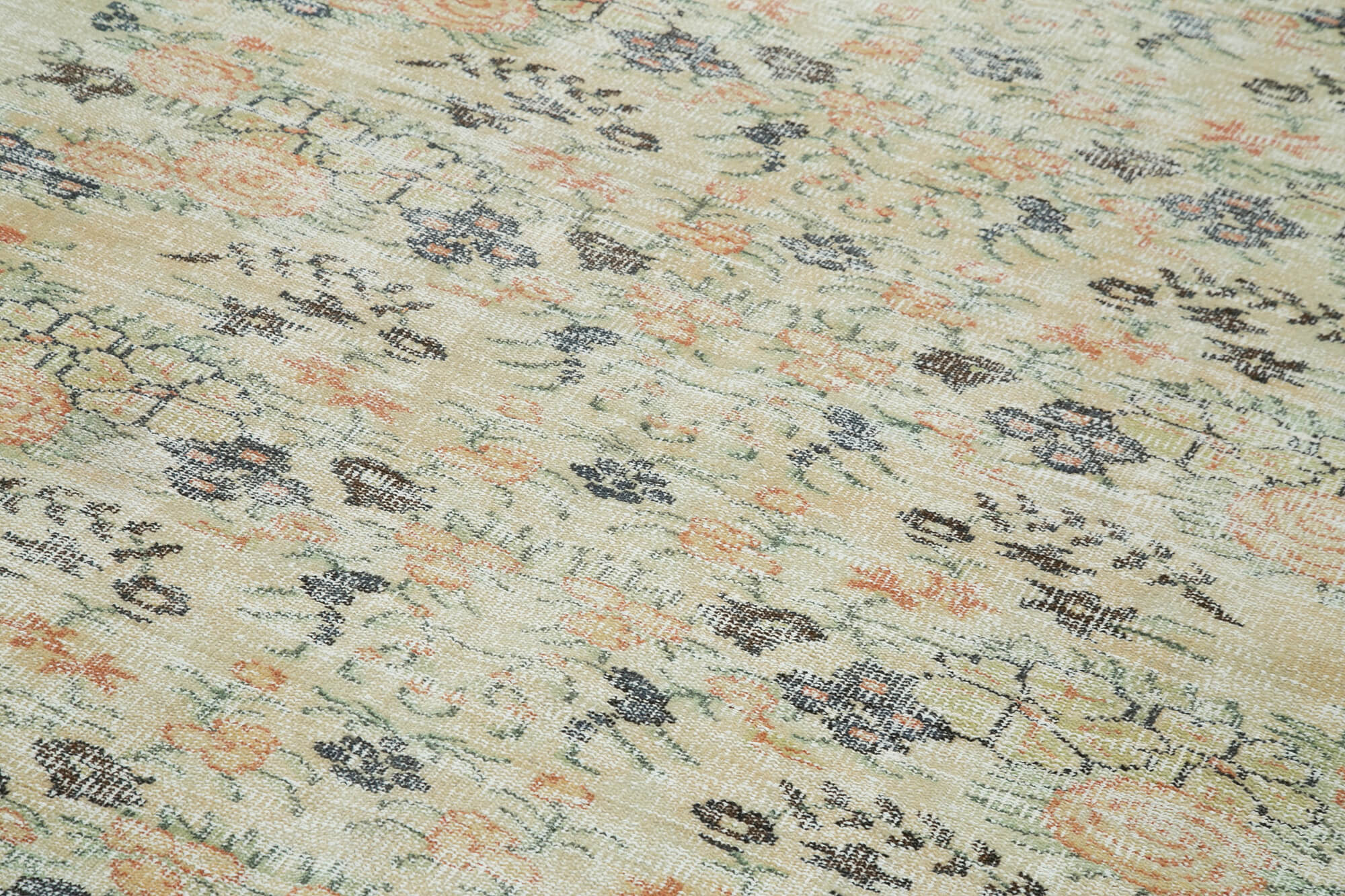 Handmade Wool Area Rug – Traditional Hand Knotted Carpet 6'3'' x 9'11'' Beige Neutral Color Rug