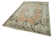 Handmade Wool Area Rug – Vintage Cotton Rug Beige 6'1'' x 9'7'' Soft Texture