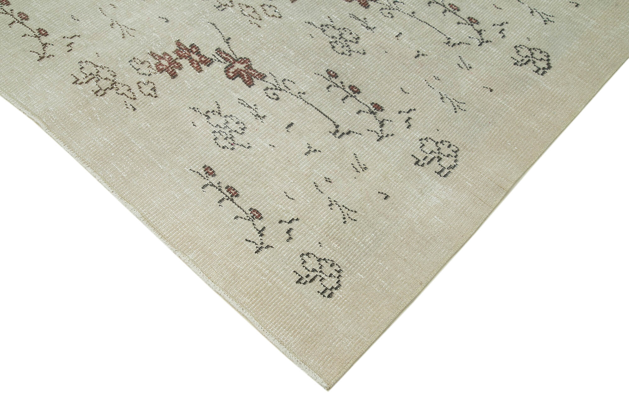 Handmade Wool Area Rug | Hand Woven Carpet, Durable Cotton Weave, Neutral Color Rug