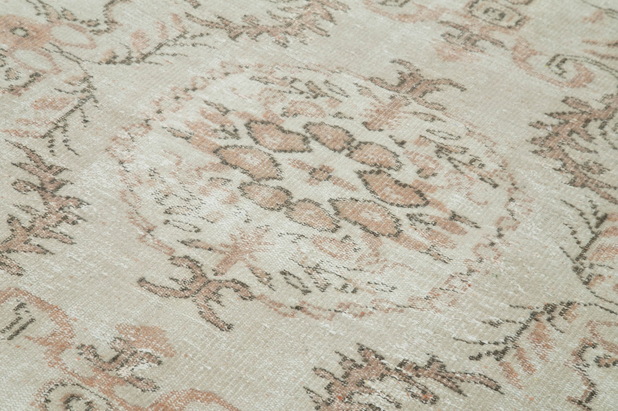 Handmade Wool Area Rug | Durable Cotton Weave, Soft Wool Floor Covering 6'0''x8'3''
