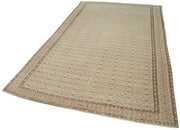 Handmade Wool Area Rug | Traditional Hand Knotted Turkish Wool Rug, Beige