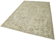 Handmade Vintage Area Rug – Neutral Beige Wool & Cotton, Turkish Hand Knotted 4'10''x9'5''