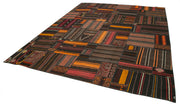Handmade Kilim Rug - Traditional Kilim Style, Striped Area Rug, Goat Hair Carpet 10'10"x13'5"
