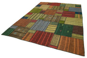 Handmade Patchwork Rug – Kirk Yama Grey Cotton Wool Carpet 8'2''x11'7''