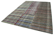 Handmade Patchwork Rug - Kirk Yama Grey Cotton Wool Area Rug 8'2''x11'10''