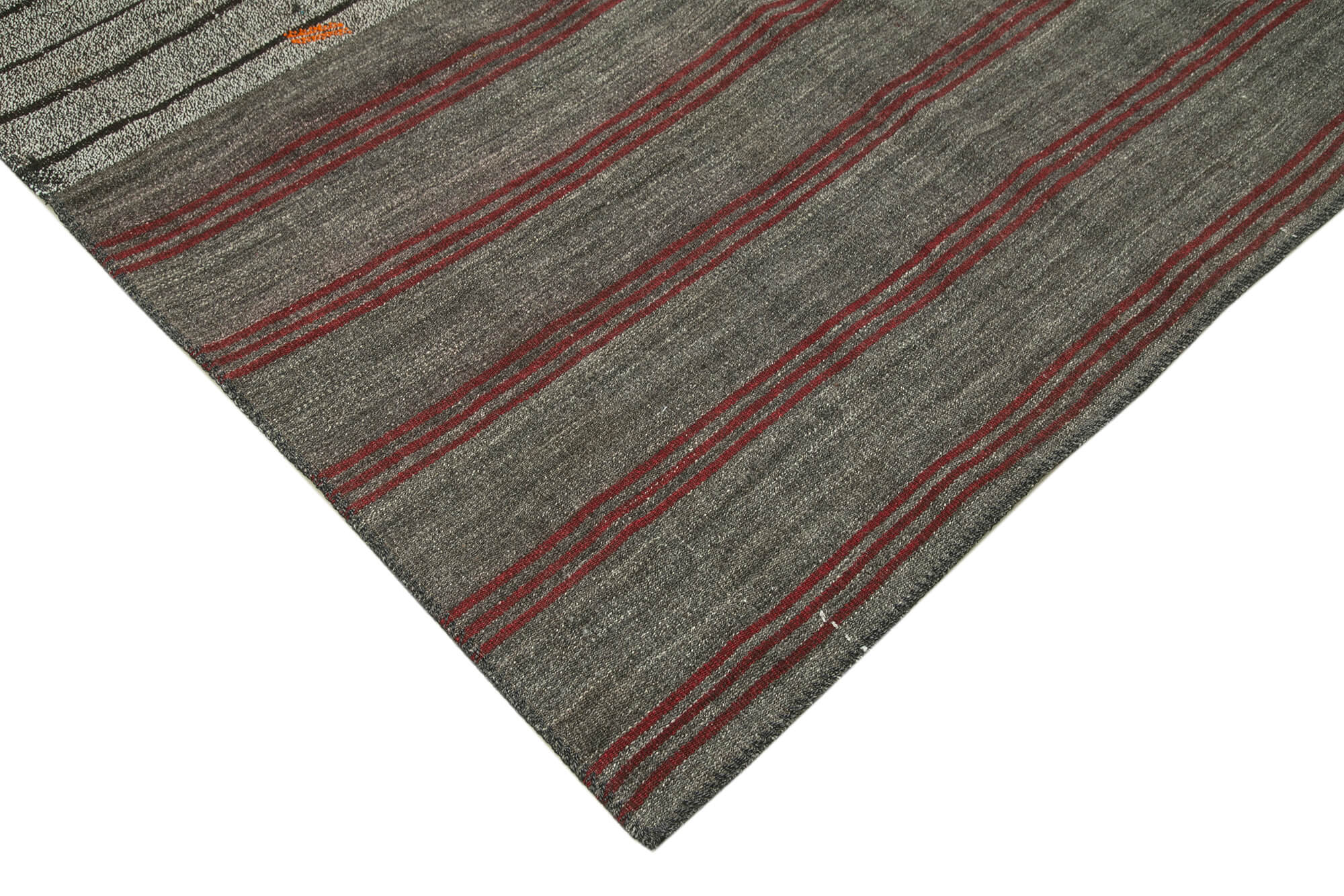 Handmade Patchwork Rug - Kirk Yama Grey Area Rug 8'3'' x 11'10'' Cotton Wool Blend