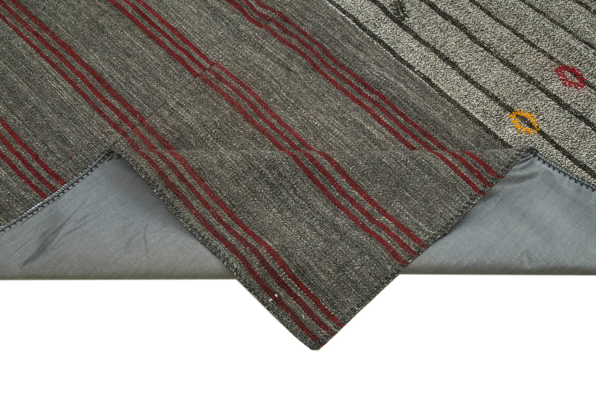 Handmade Patchwork Rug - Kirk Yama Grey Area Rug 8'3'' x 11'10'' Cotton Wool Blend