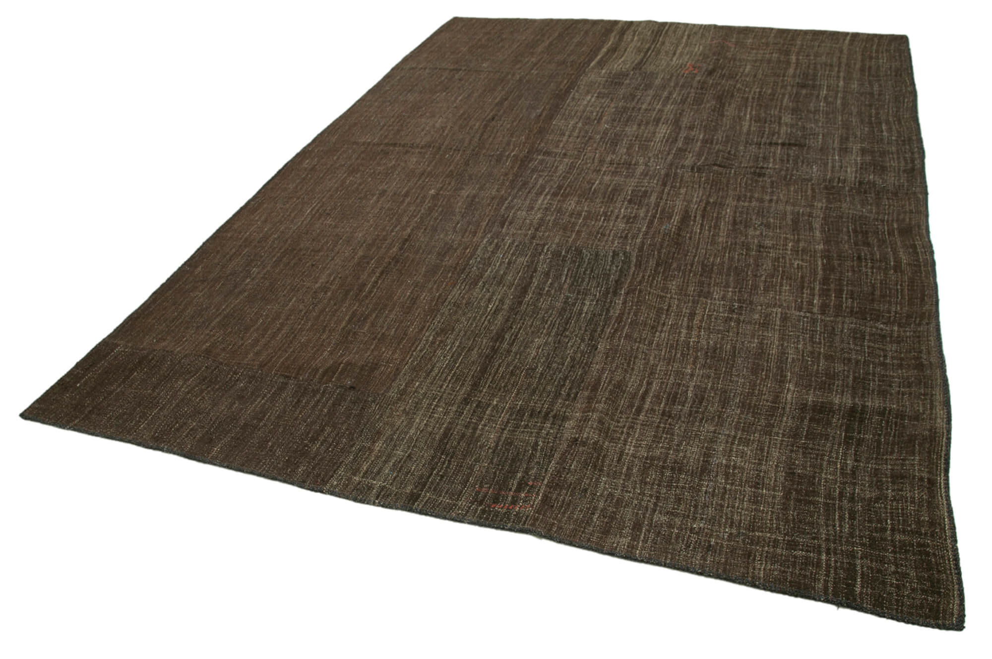 Handmade Kilim Rug - Brown Goat Hair Striped Area Rug | Durable Living Room Carpet