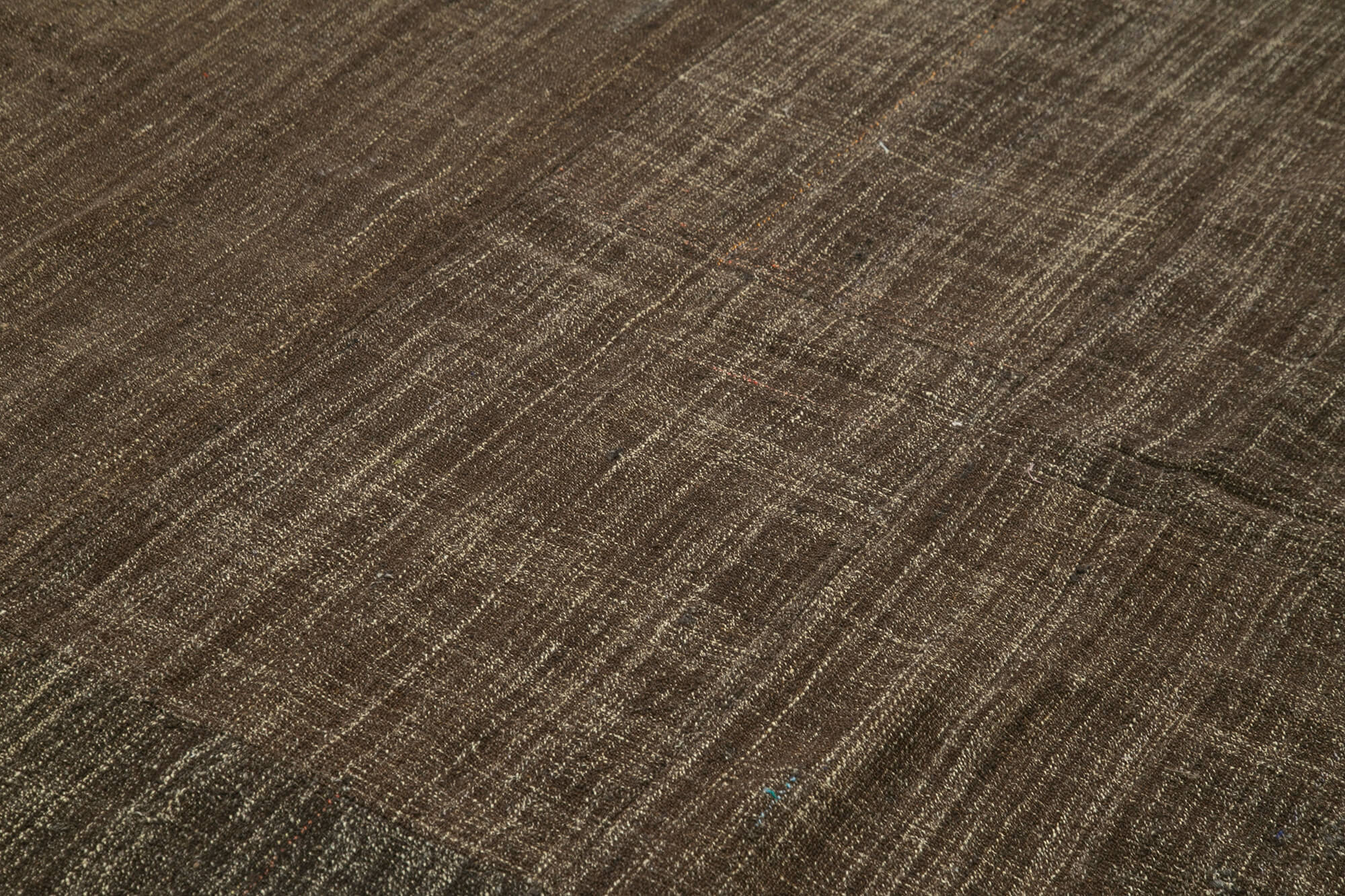 Handmade Kilim Rug - Brown Goat Hair Striped Area Rug | Durable Living Room Carpet