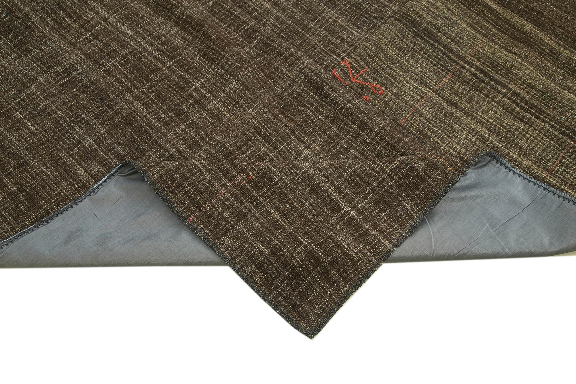 Handmade Kilim Rug - Brown Goat Hair Striped Area Rug | Durable Living Room Carpet