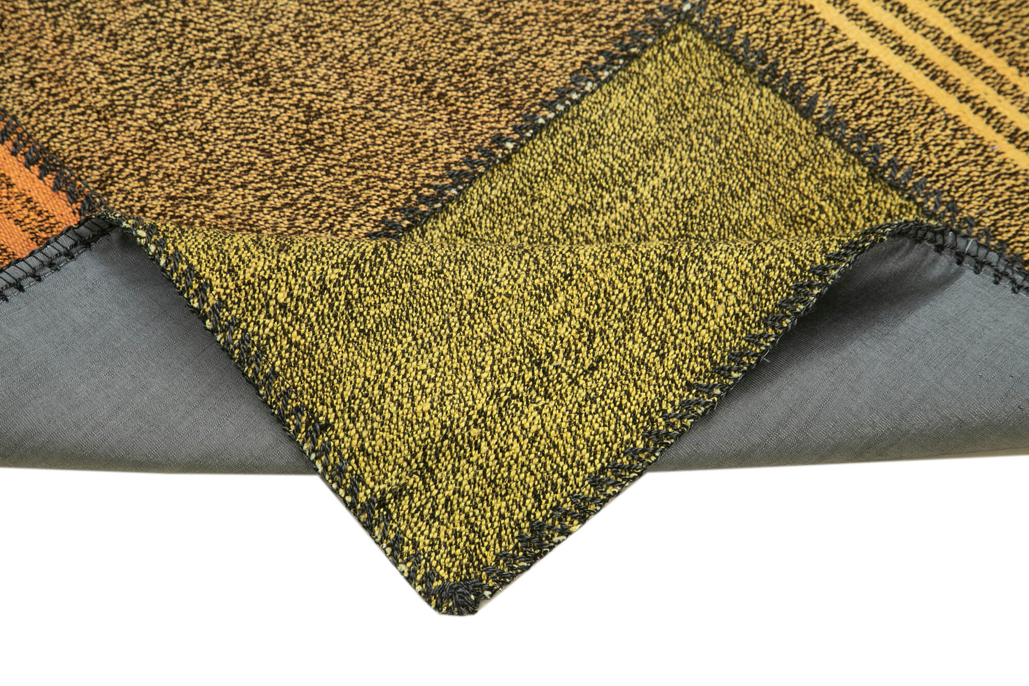 Handmade Area Rug - Kirk Yama Patchwork Cotton Wool Vintage 2'9''x7'3''