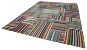 Handmade Patchwork Rug - Kirk Yama Grey Cotton Wool Area Rug 10'0'' x 13'2''