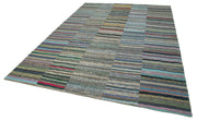 Handmade Patchwork Rug – Kirk Yama Grey Cotton Wool Area Rug 7'7''x10'9''
