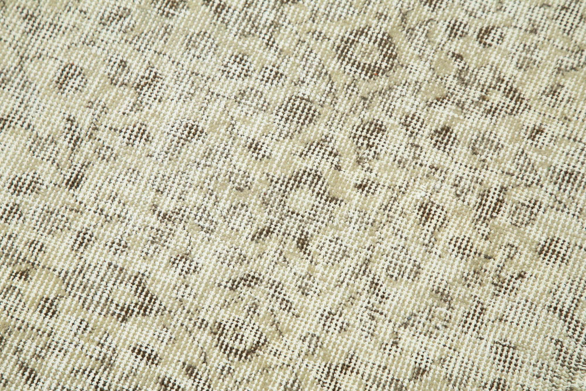 Handmade Area Rug – Overdyed Wool Carpet | Vintage Cotton Blend 2'11''x9'6''