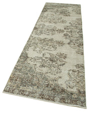 Vintage Wool Area Rug – Handmade Cotton Rug Overdyed Vintage Carpet 2'11''x9'11''