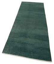 Handmade Vintage Area Rug – Overdyed Vintage Rug, Cotton Wool Carpet 2'11''x8'11''