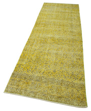 Vintage Wool Area Rug – Handmade Cotton Rug Overdyed Area Carpet 3'0''x9'11''