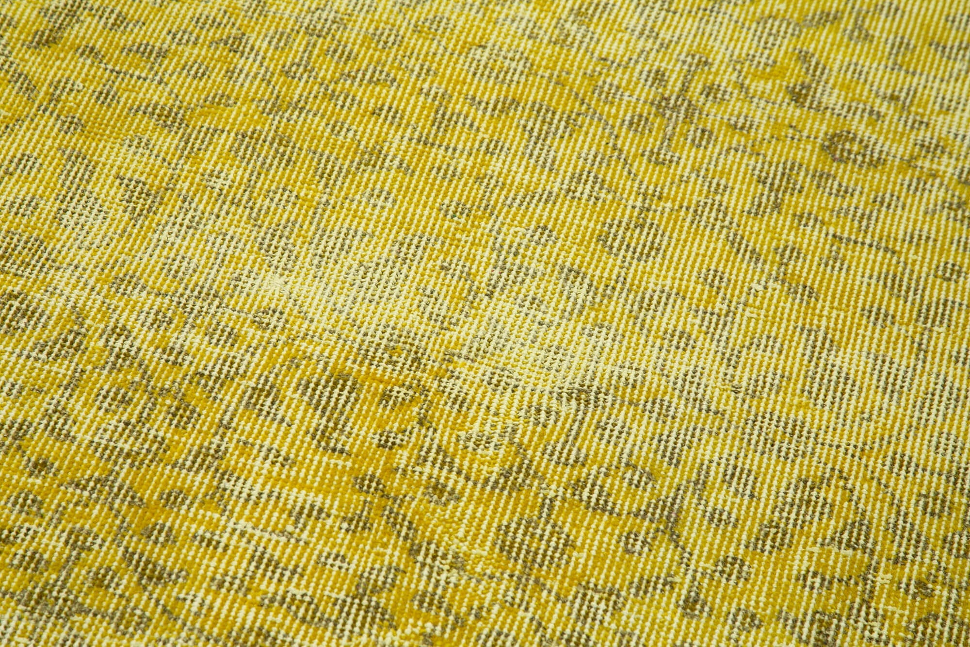 Vintage Wool Area Rug – Handmade Cotton Rug Overdyed Area Carpet 3'0''x9'11''