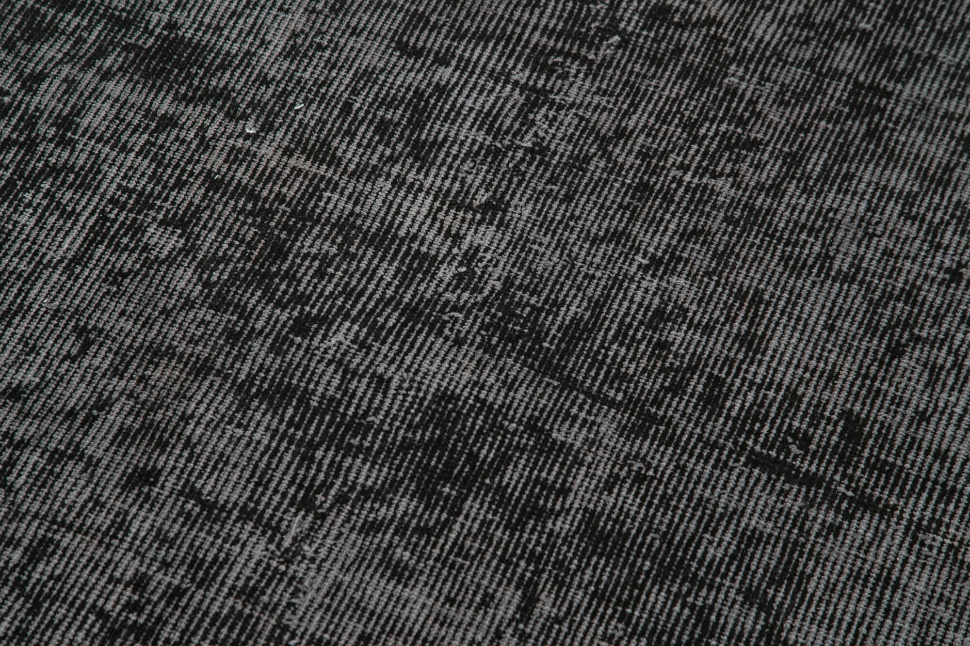 Vintage Area Rug – Handmade Wool Rug Overdyed Black Rug 2'7'' x 8'11'' | Turkish Hand Knotted