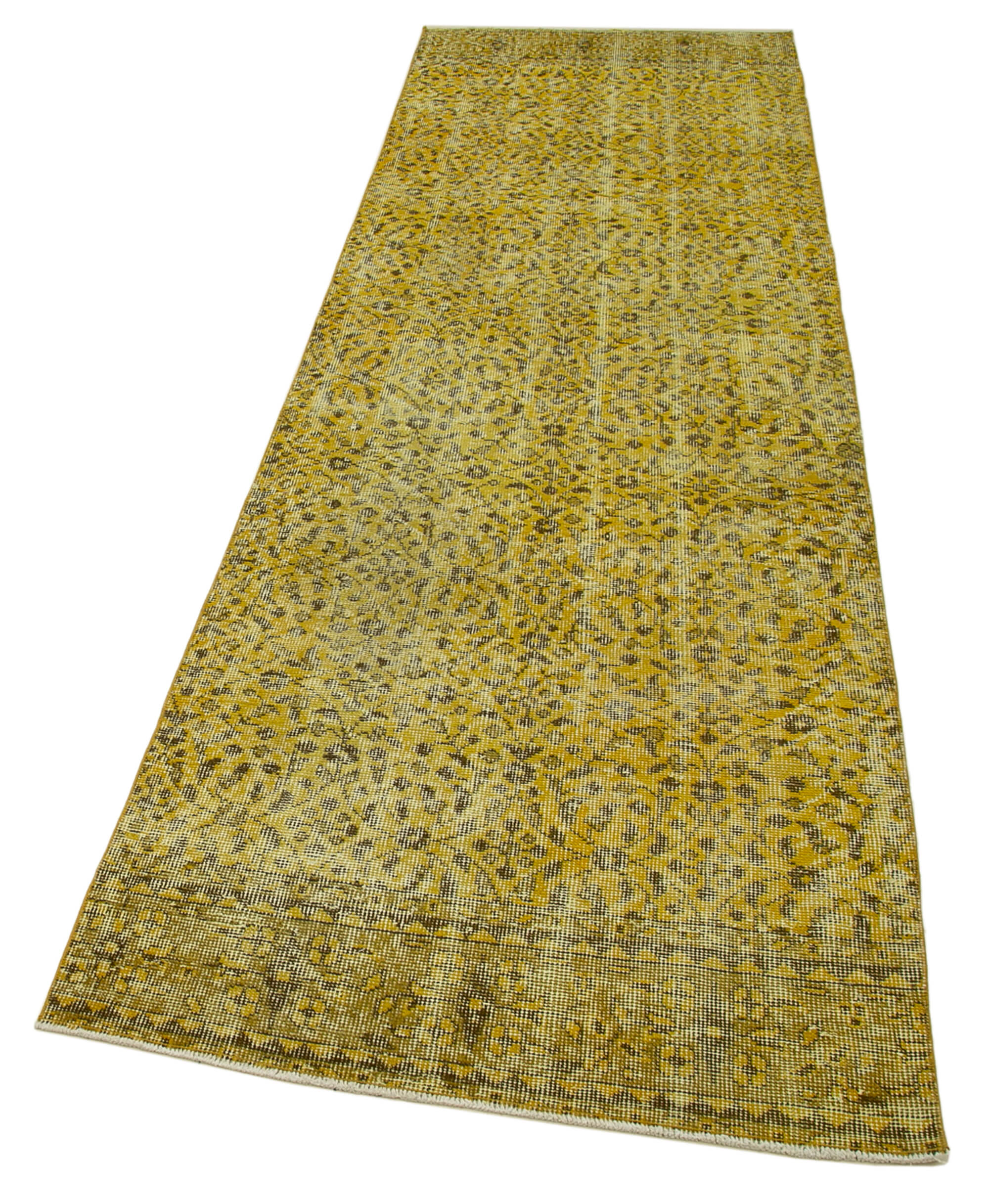 Handmade Vintage Area Rug - Overdyed Wool Rug, Turkish Vintage Carpet 2'11''x9'9''