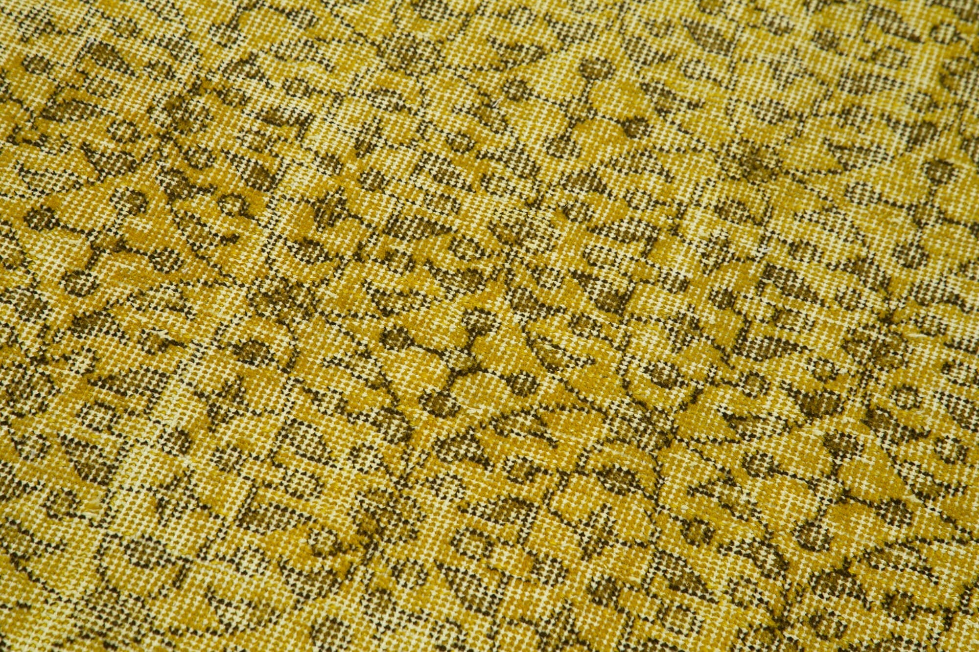 Vintage Cotton Wool Rug - Handmade Overdyed Turkish Hand Knotted Area Rug 2'7''x10'4''