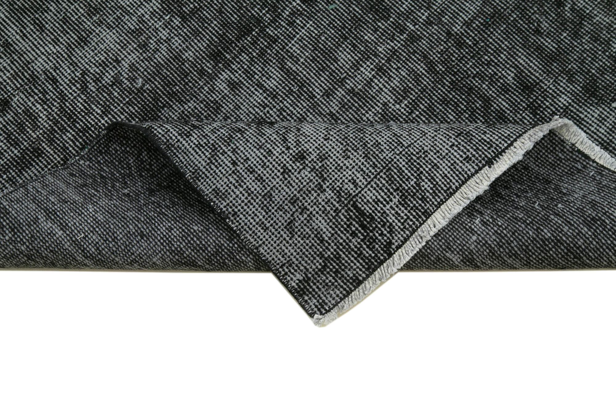 Handmade Vintage Area Rug – Overdyed Wool Rug | 2'7'' x 10'0'' Cotton Wool Carpet