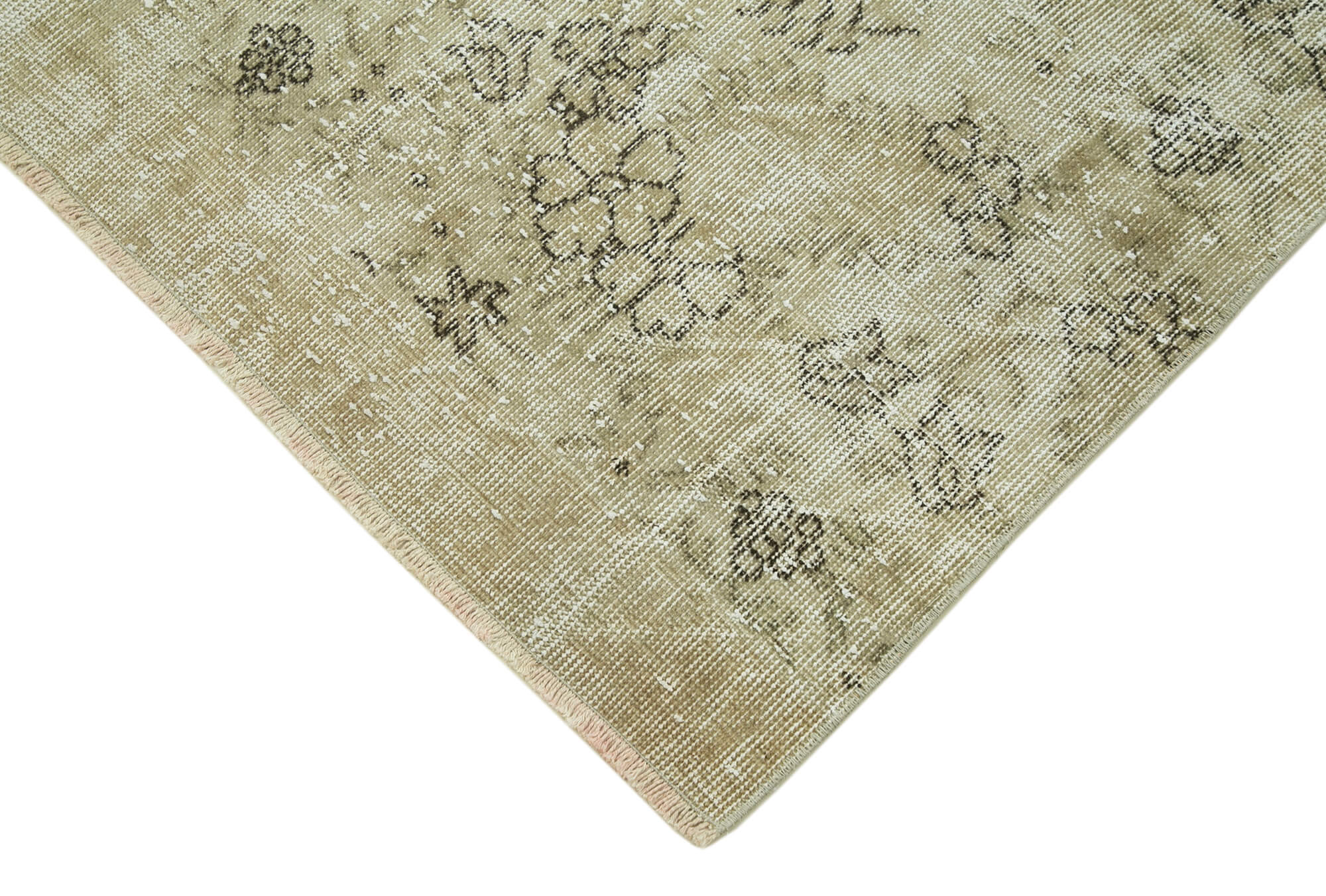 Handmade Vintage Area Rug – Overdyed Wool Rug | Soft Wool Floor Covering 3' x 10'
