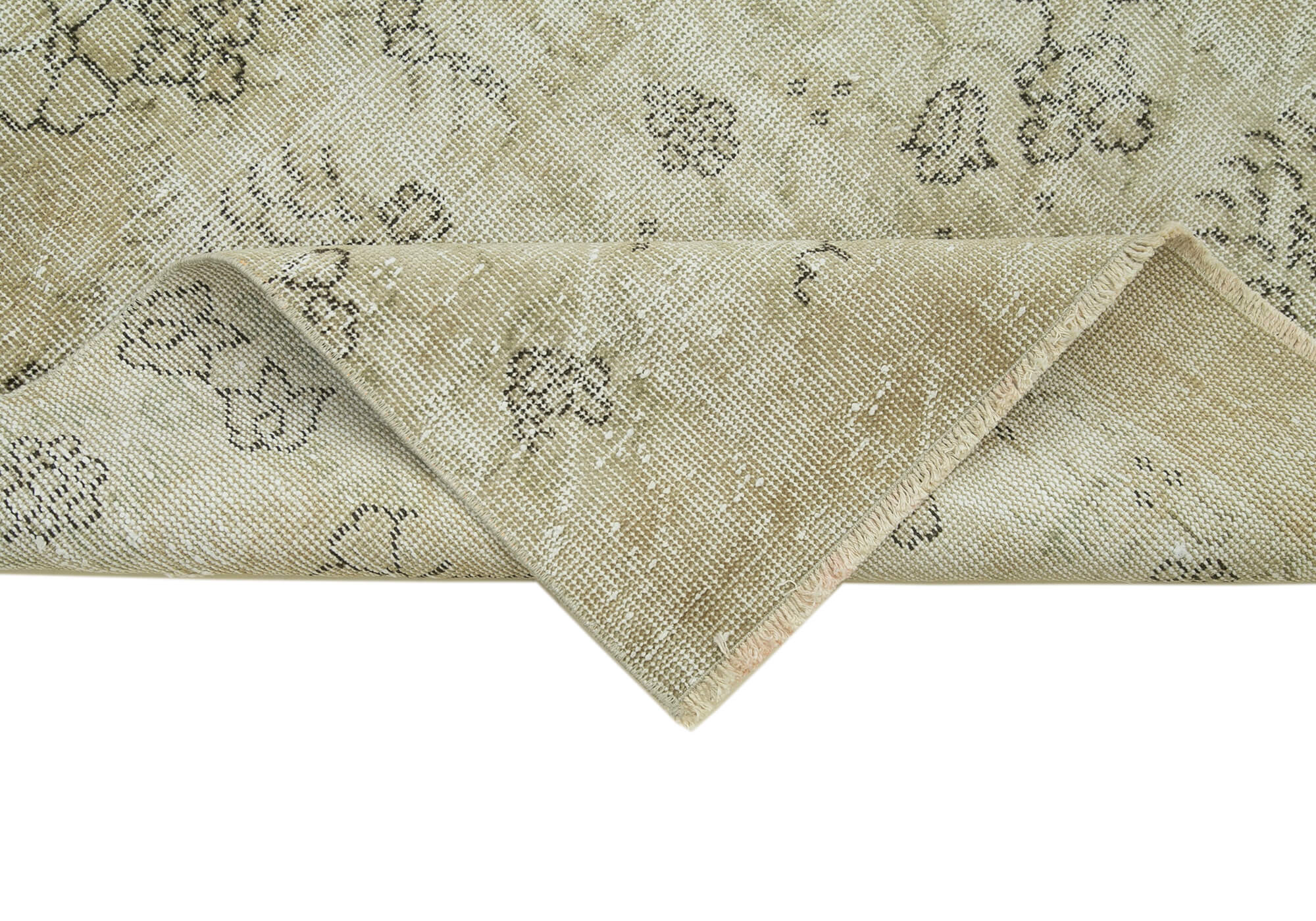 Handmade Vintage Area Rug – Overdyed Wool Rug | Soft Wool Floor Covering 3' x 10'