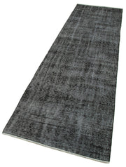 Vintage Wool Area Rug - Handmade Overdyed Turkish Cotton Wool Carpet 2'8''x9'11''