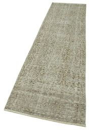 Handmade Vintage Area Rug – Overdyed Wool Rug | Turkish Hand Knotted Carpet 2'7''x10'2''