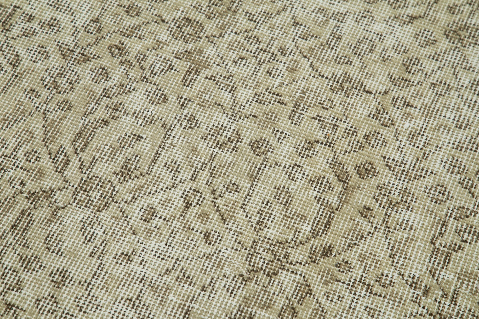 Handmade Vintage Area Rug – Overdyed Wool Rug | Turkish Hand Knotted Carpet 2'7''x10'2''