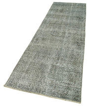 Handmade Vintage Area Rug – Overdyed Wool Rug | Durable Cotton Carpet 2'11''x10'