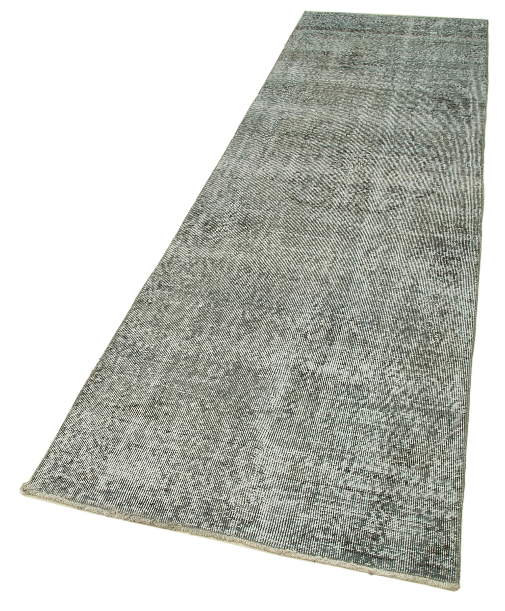 Handmade Vintage Area Rug – Overdyed Wool Rug | Durable Cotton Carpet 2'11''x10'
