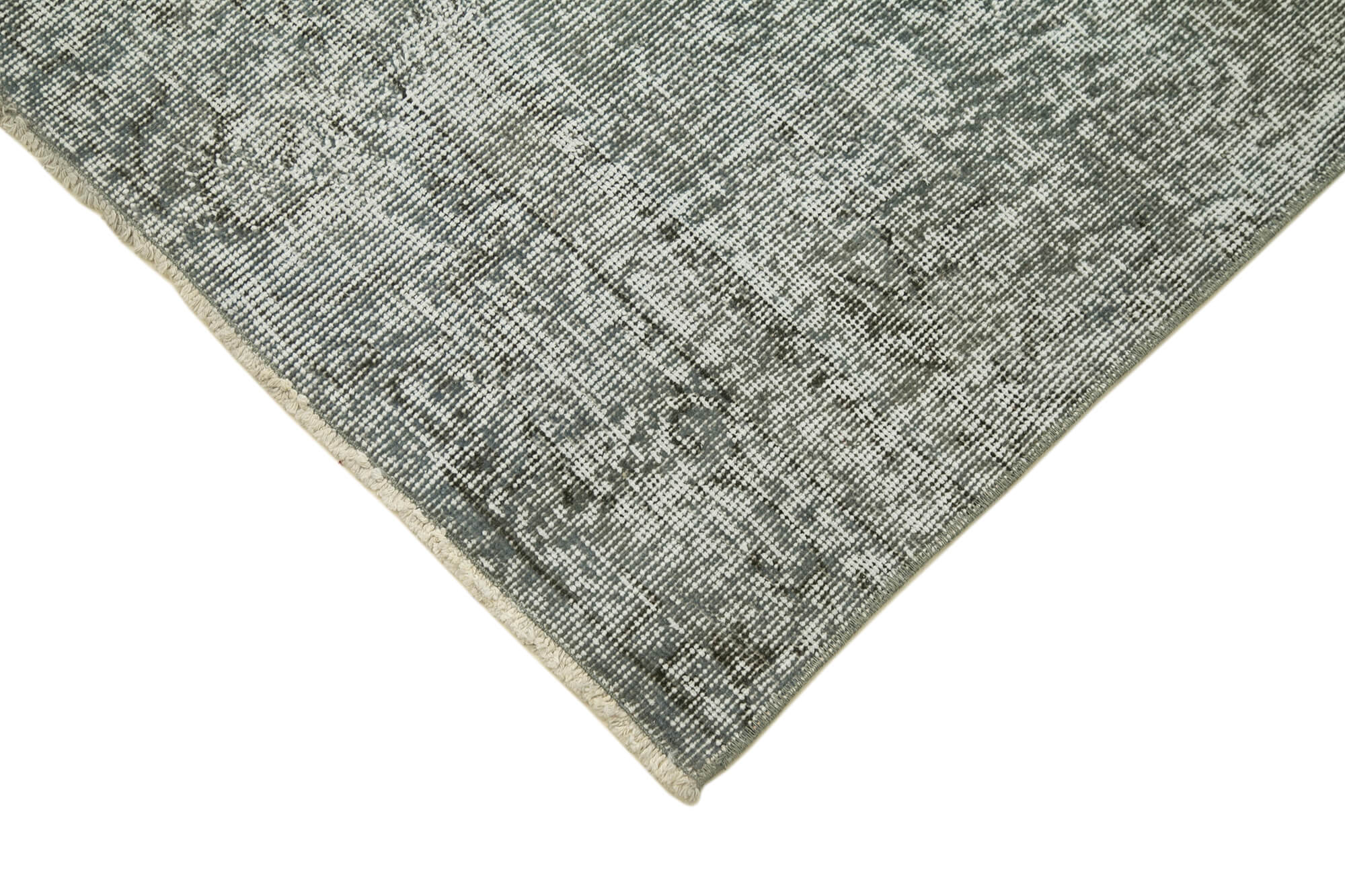 Handmade Vintage Area Rug – Overdyed Wool Rug | Durable Cotton Carpet 2'11''x10'