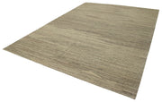 Handmade Wool Area Rug – Beige Modern Wool Rug 9x12 with Cotton Backing