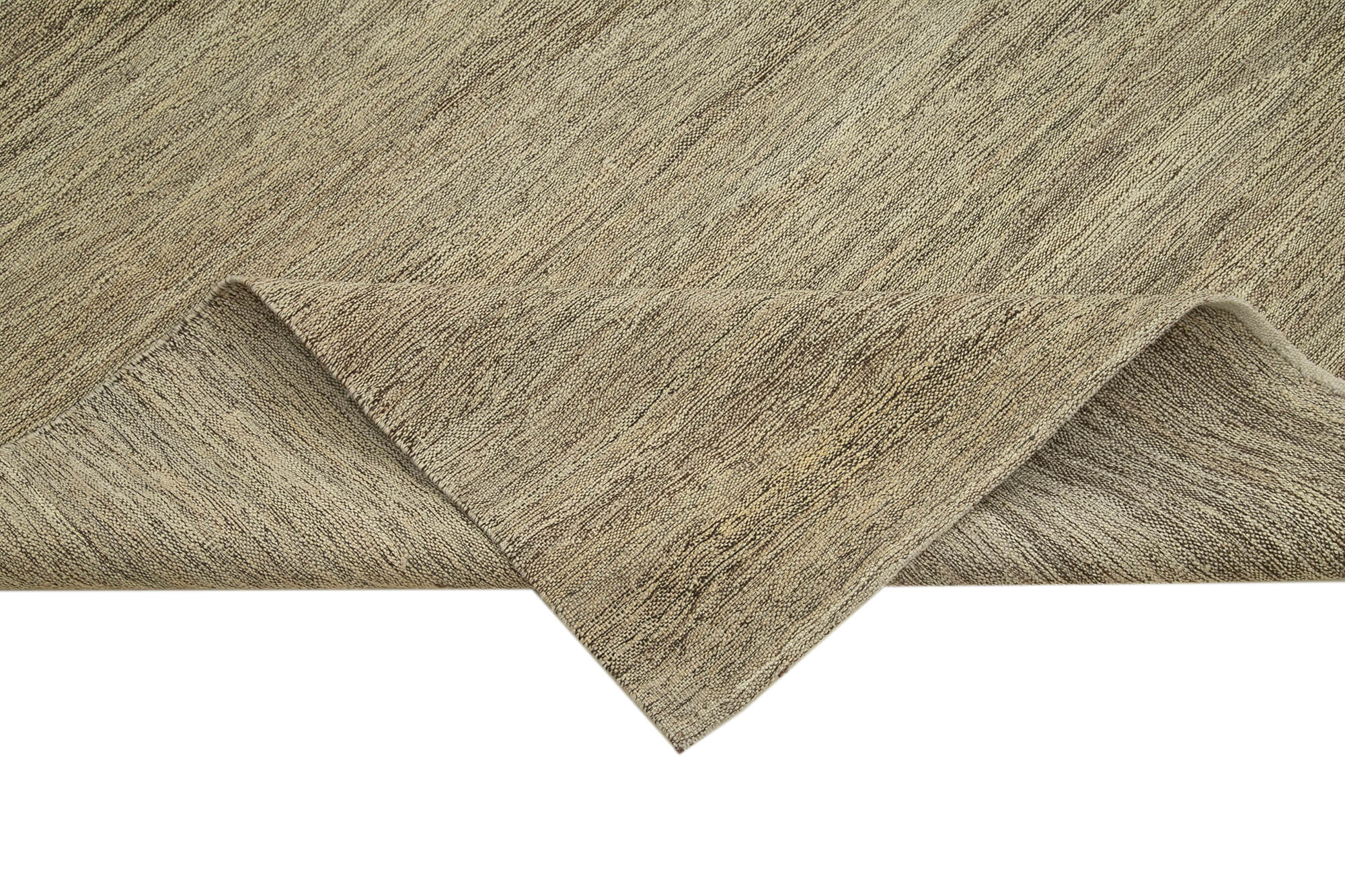 Handmade Wool Area Rug – Beige Modern Wool Rug 9x12 with Cotton Backing