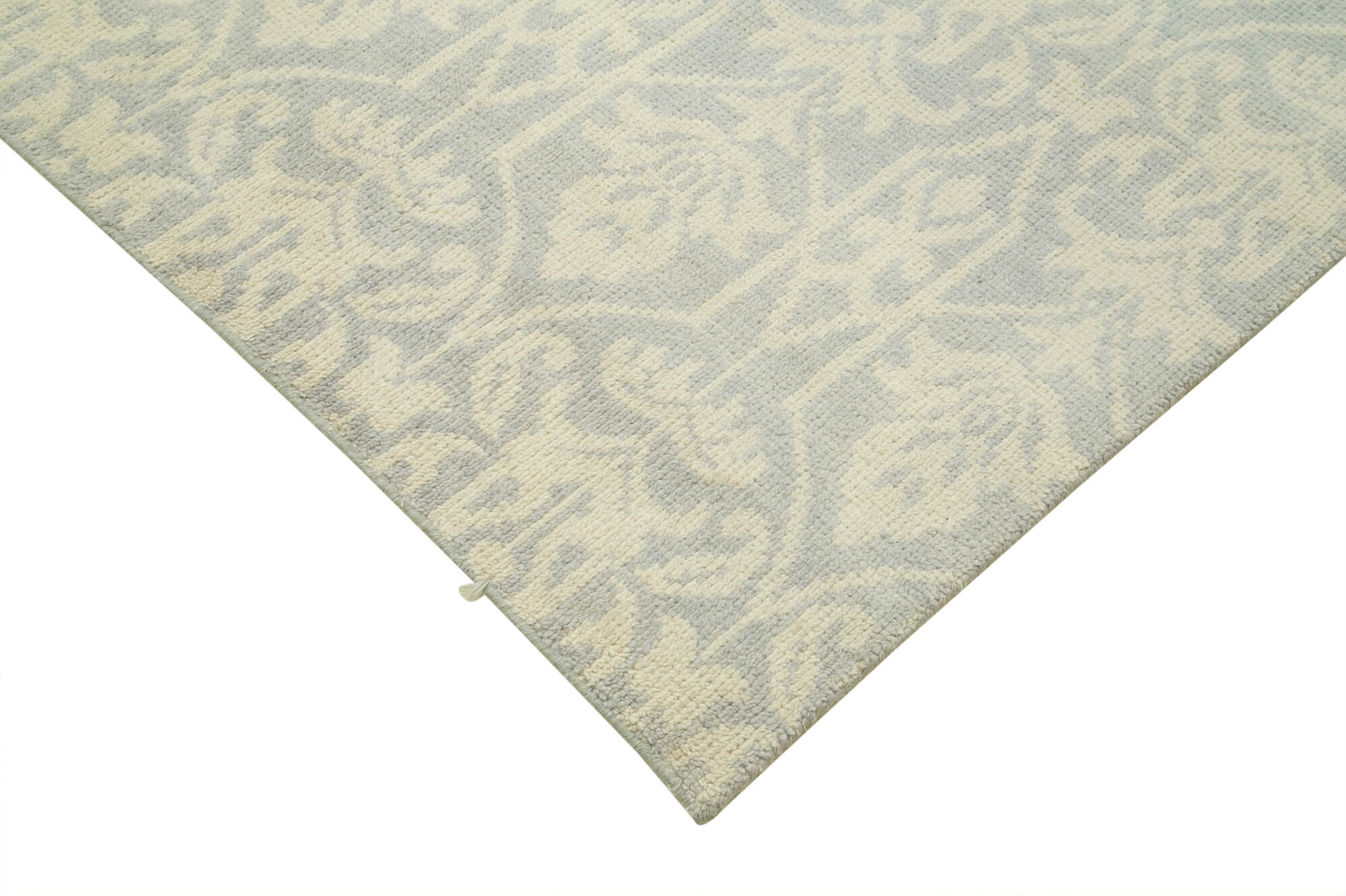 Handmade Wool Cotton Rug – Beige Geometric Pattern Rug | Durable Area Carpet 9'0''x11'10''