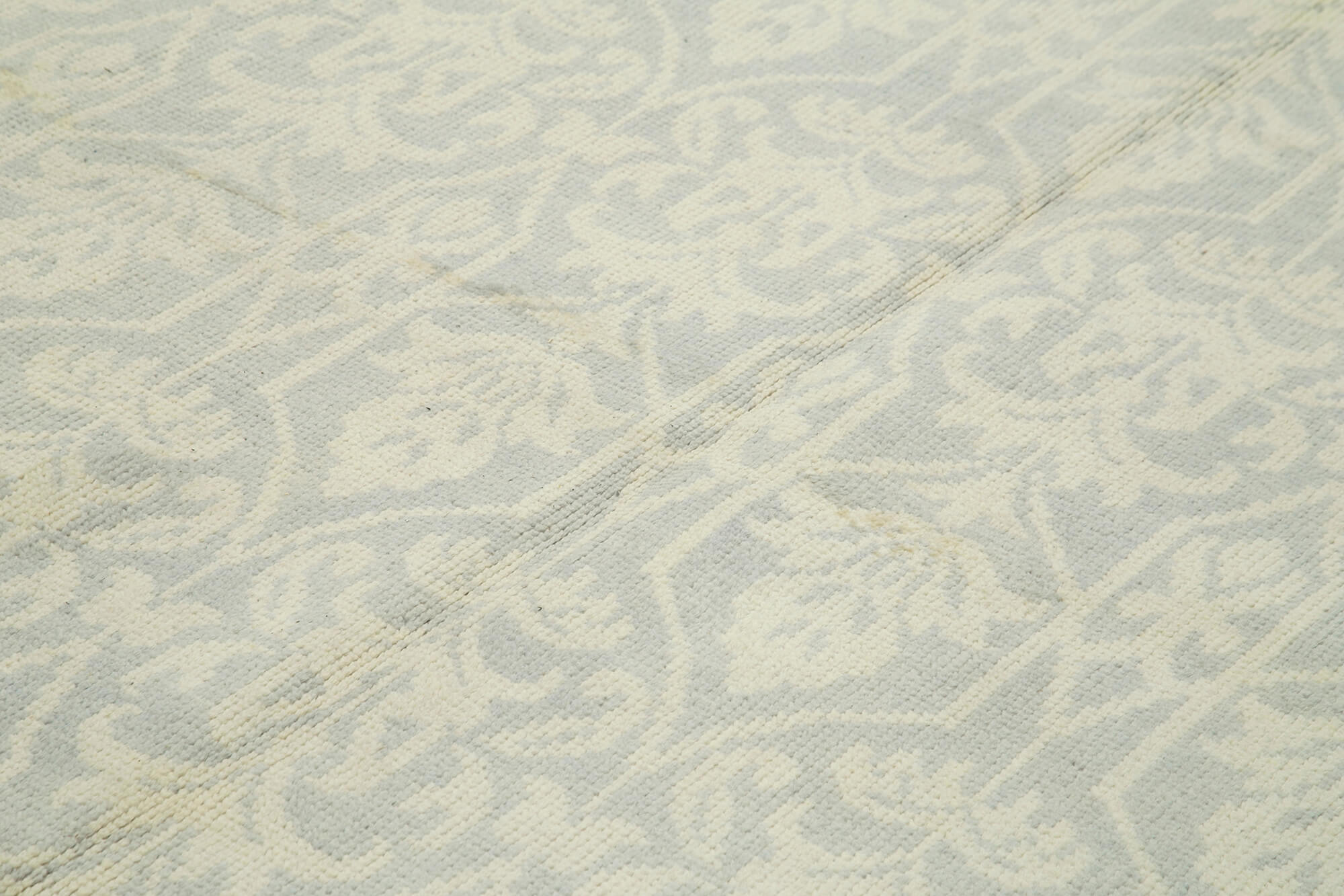 Handmade Wool Cotton Rug – Beige Geometric Pattern Rug | Durable Area Carpet 9'0''x11'10''