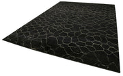 Handmade Wool Cotton Rug - Brown Geometric Pattern Carpet 9'0'' x 12'3'' by Agacan