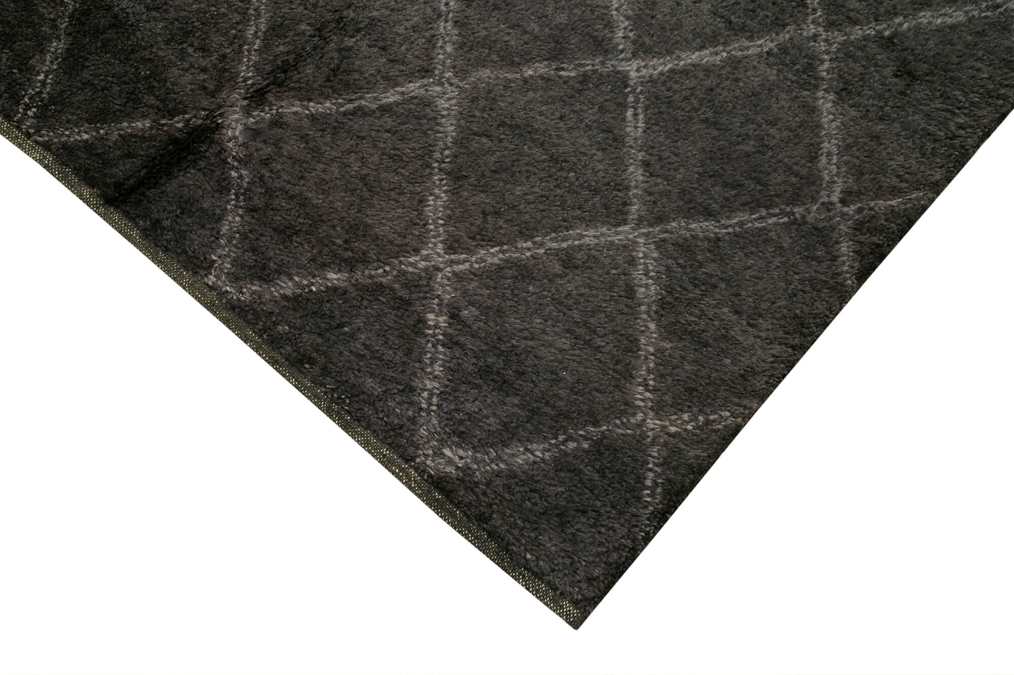 Handmade Wool Cotton Rug | Vintage Turkish Carpet with Classic Geometric Design 10'3''x14'0''