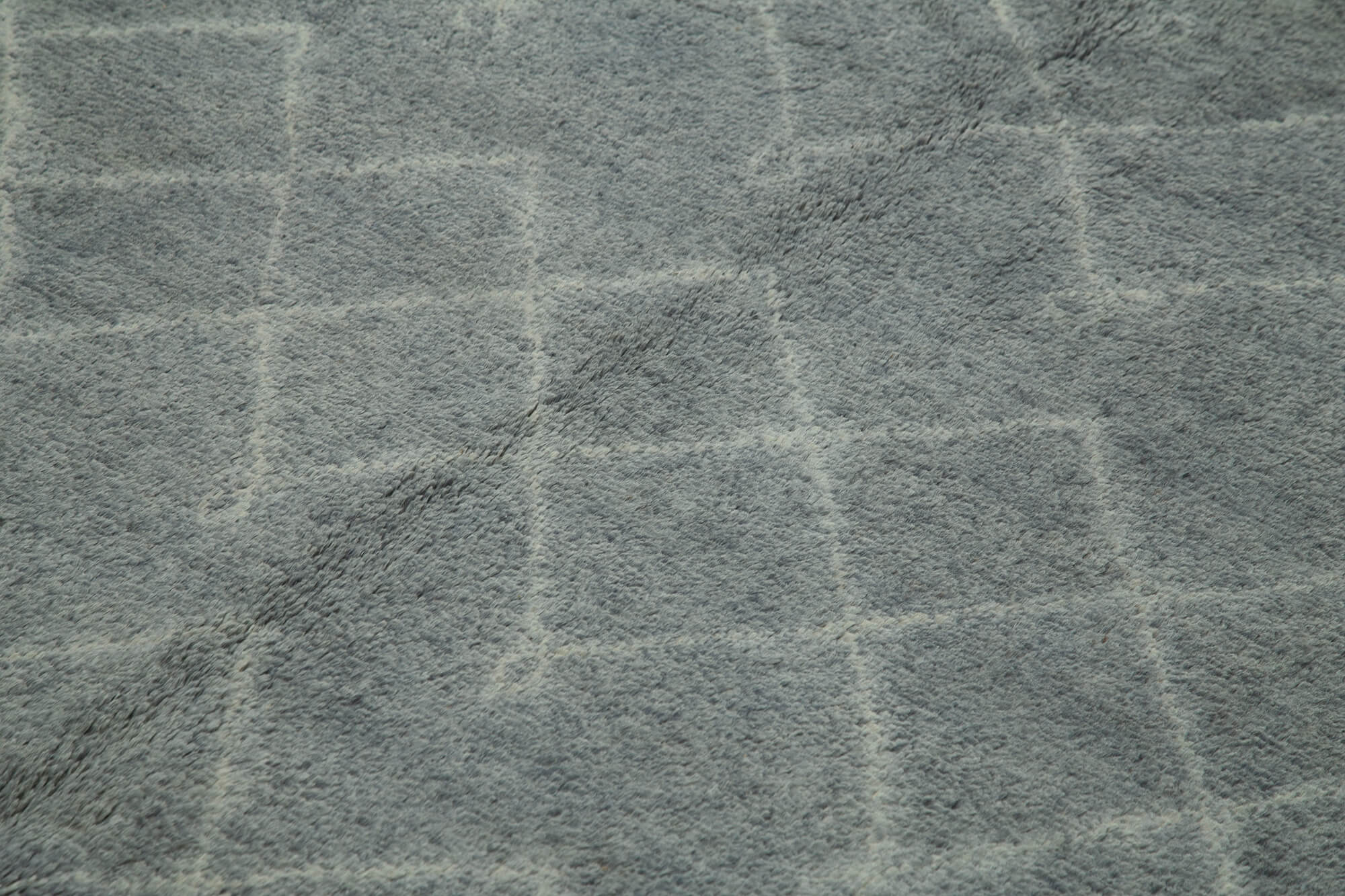 Handmade Wool Cotton Rug – Grey Geometric Area Rug 8x10 Feet Durable Vintage Wool