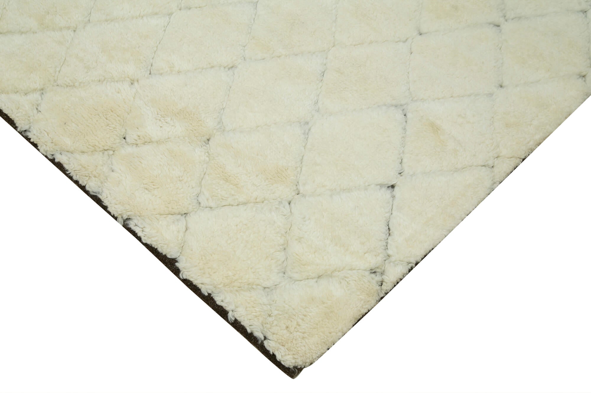 Handmade Wool Cotton Rug – Beige Geometric Area Rug | Vintage Turkish Carpet 7'10''x9'10''