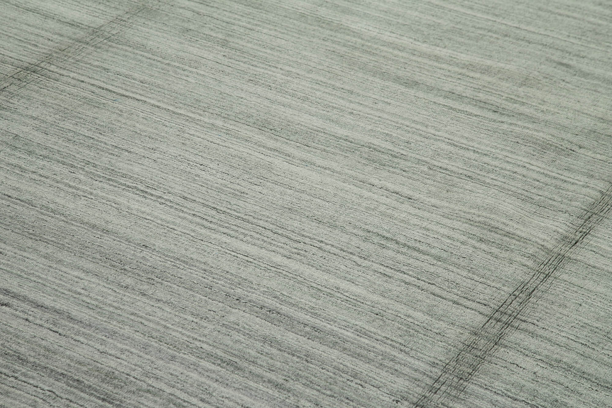 Handmade Wool Cotton Rug - Grey Geometric Pattern | Large 10x13 Area Rug