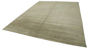 Handmade Wool Cotton Rug - Beige Geometric Area Rug | Soft Texture Durable Carpet
