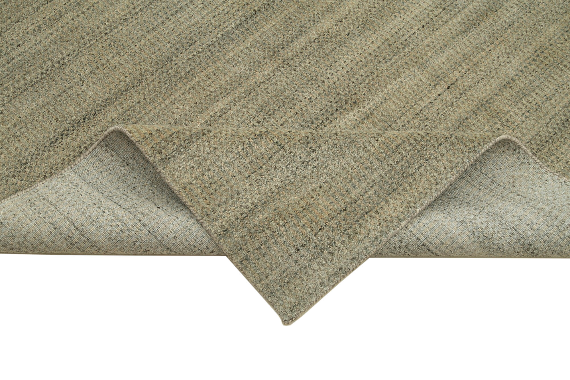 Handmade Wool Cotton Rug - Beige Geometric Area Rug | Soft Texture Durable Carpet