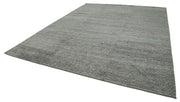 Handmade Wool Cotton Rug - Grey Geometric Area Rug | Large Living Room Carpet 10'1" x 13'10"