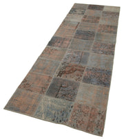 Handmade Wool Area Rug | Vintage Turkish Carpet Cotton Wool Patchwork Runner